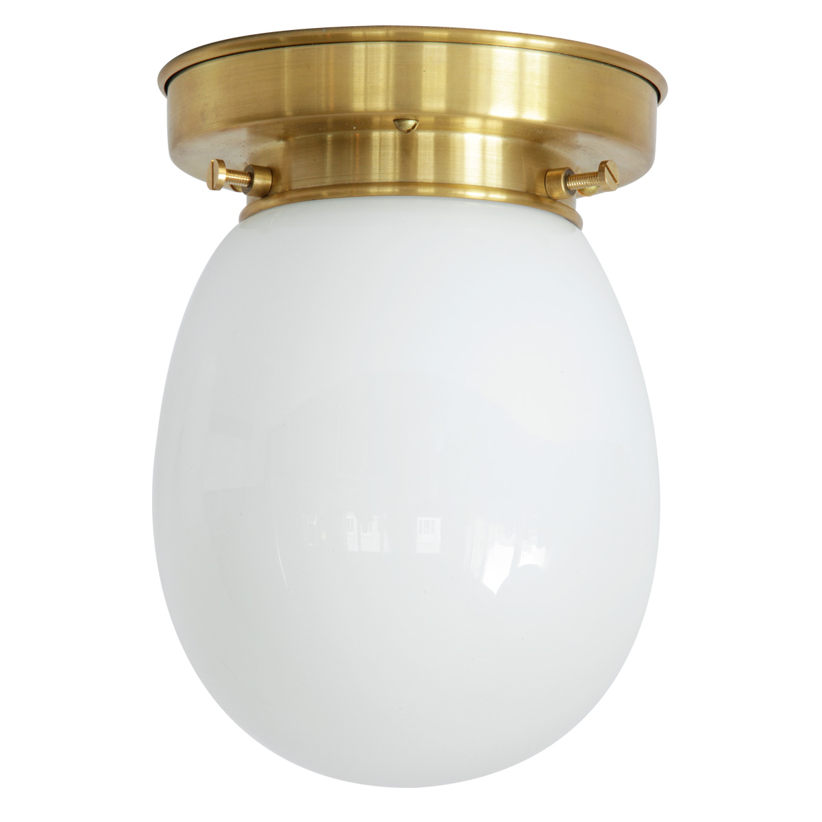Kleine Deckenleuchte mit Tropfen-Opalglas Ø 13 cm