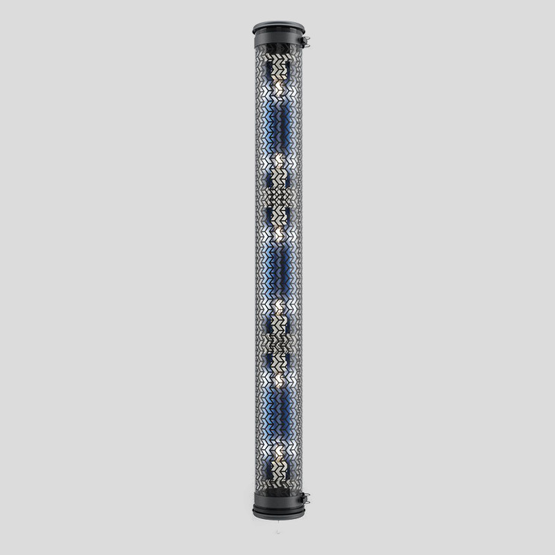 Röhrenleuchte MONCEAU mit geometrischer Lochblende und IP68 (134 cm)