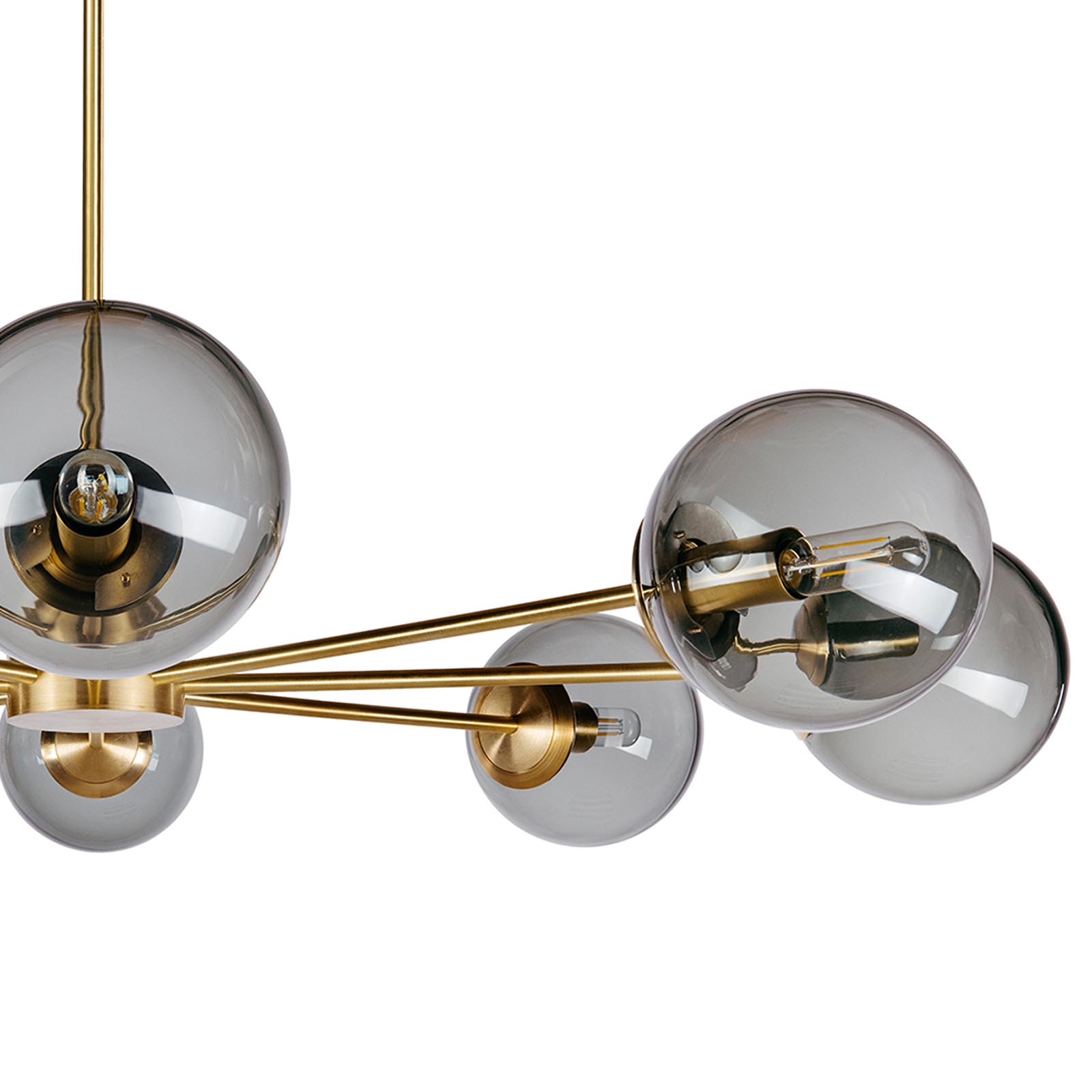 8-Armed "Star"-Chandelier with 15 cm Glass Balls, Fig. 4