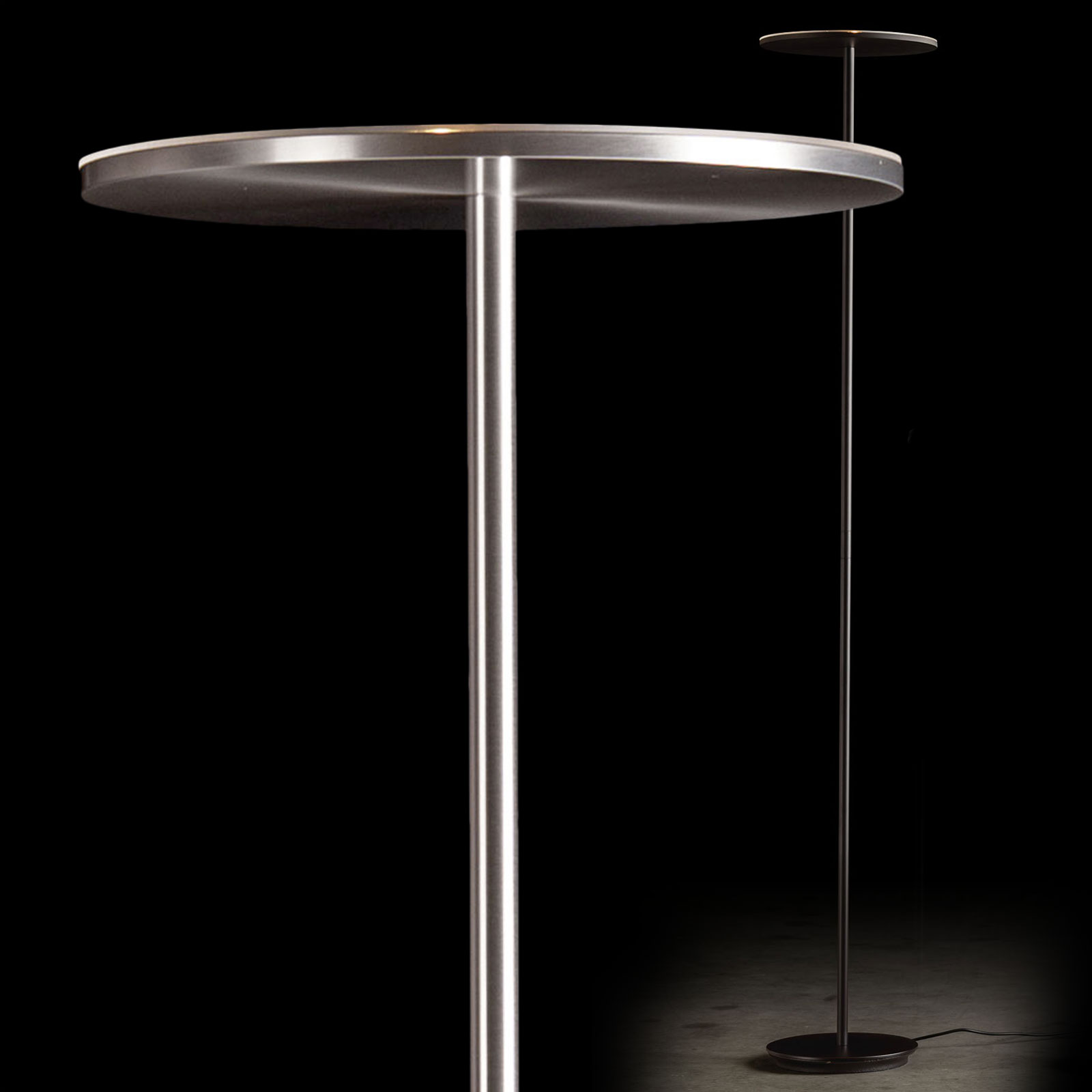Sehr heller, eleganter Stand-Deckenfluter PLANO mit Premium-LED