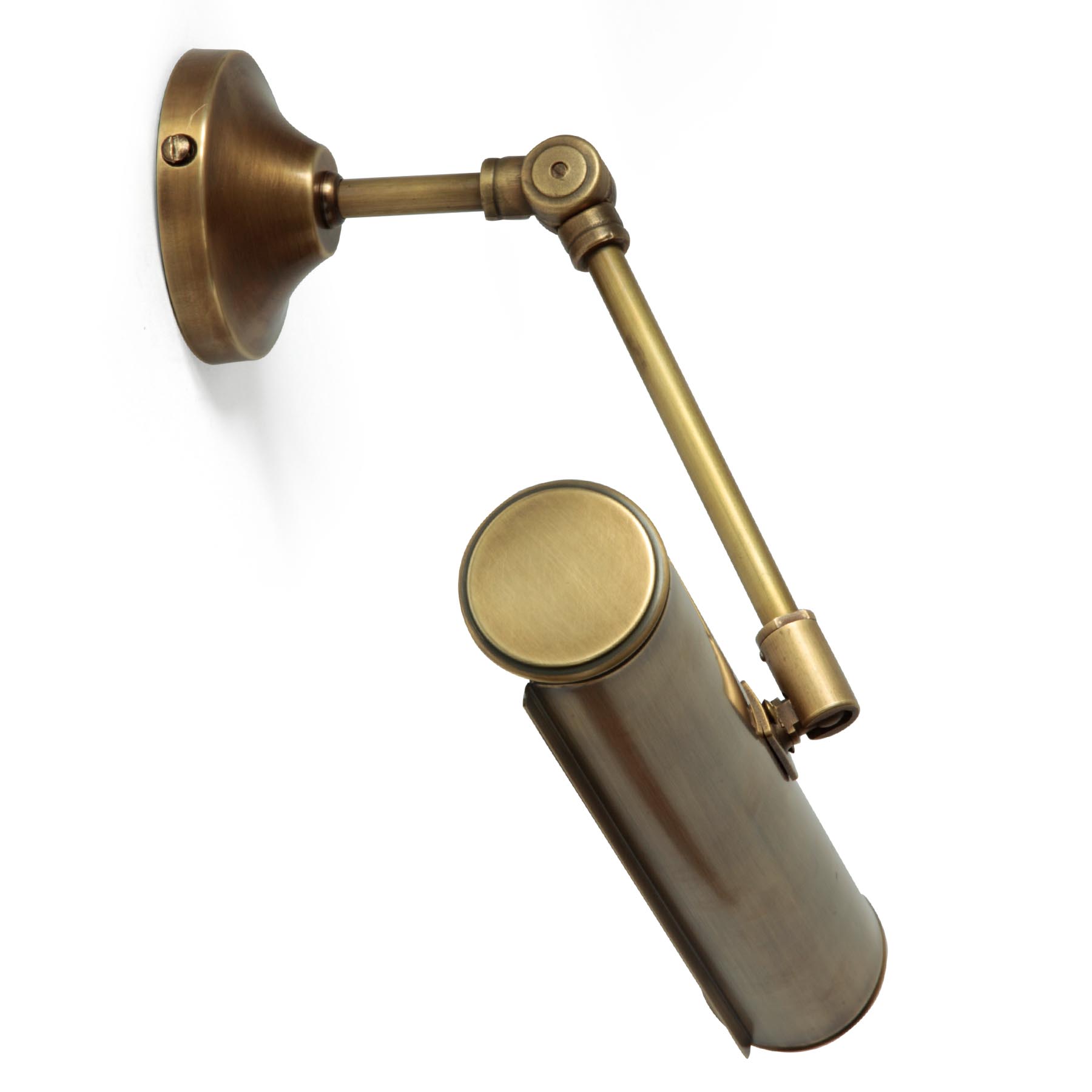 Brass Picture Light With Articulated Arm