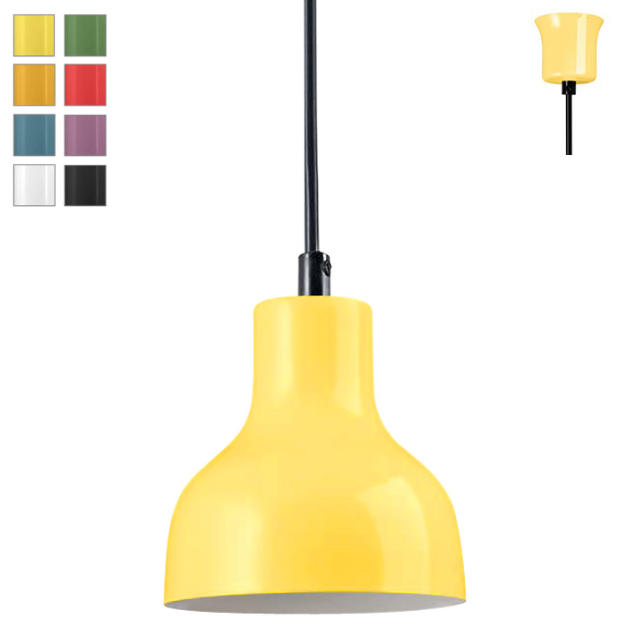 MADLEN Kleine Pendelleuchte aus lackiertem Stahlblech