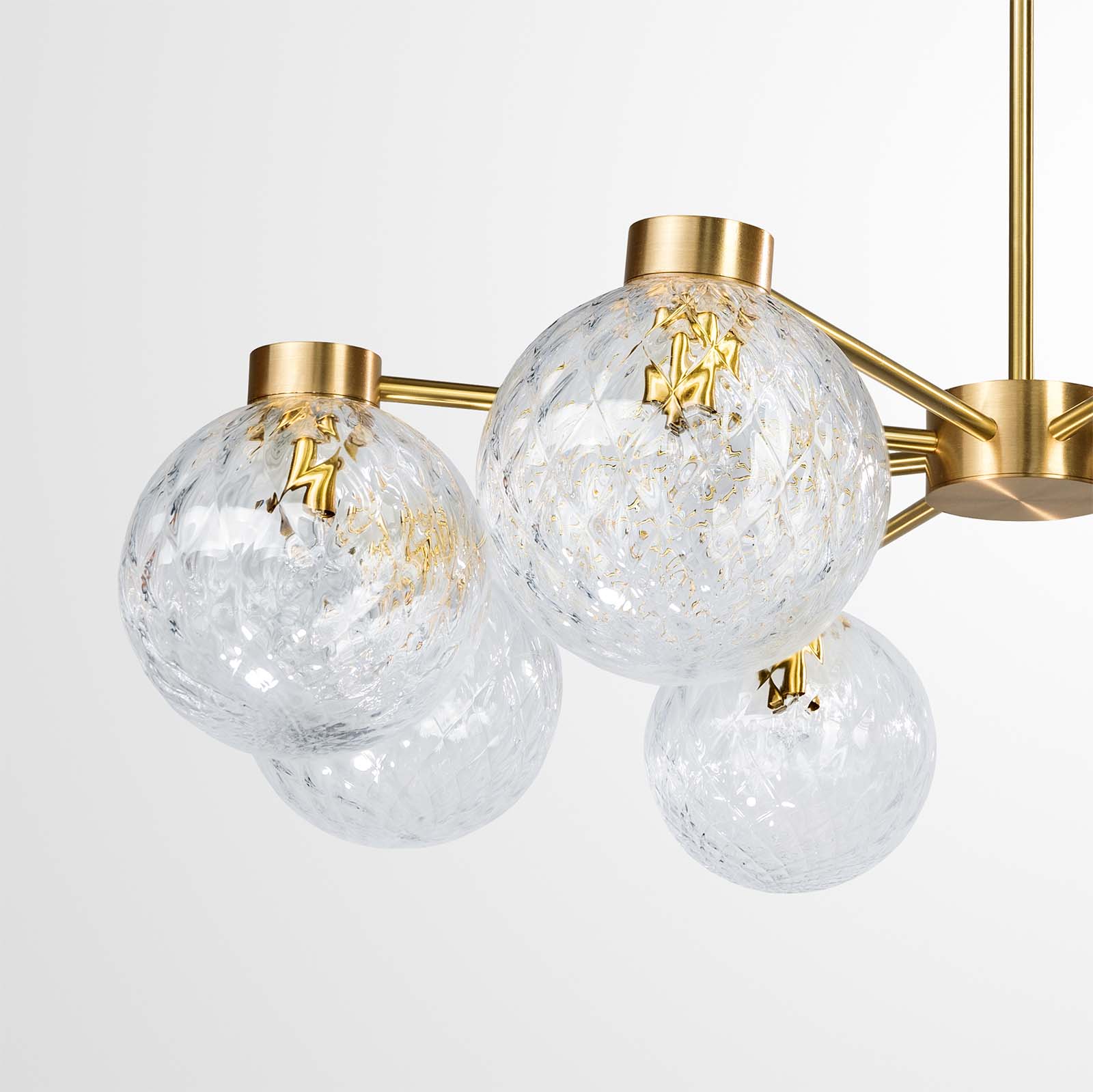 Pendant Chandelier with 8 Glass Globes, Ø 14 cm, Fig. 4
