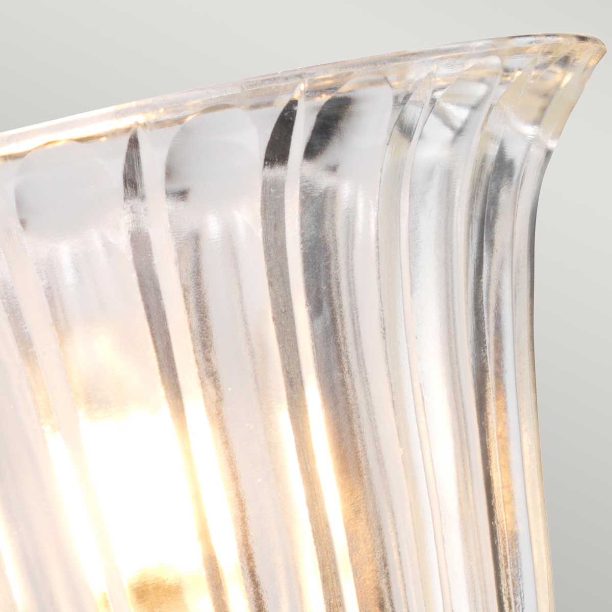 Vintage Bathroom Wall Lamp, Brass with a Small Textured Glass Shade, Fig. 4