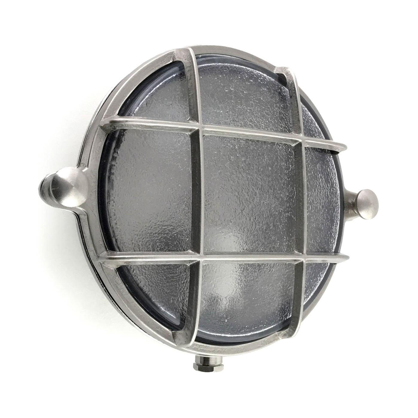 Kleine Messing-Wandleuchte „Bullauge“ Ø 15 cm, wasserdicht IP64