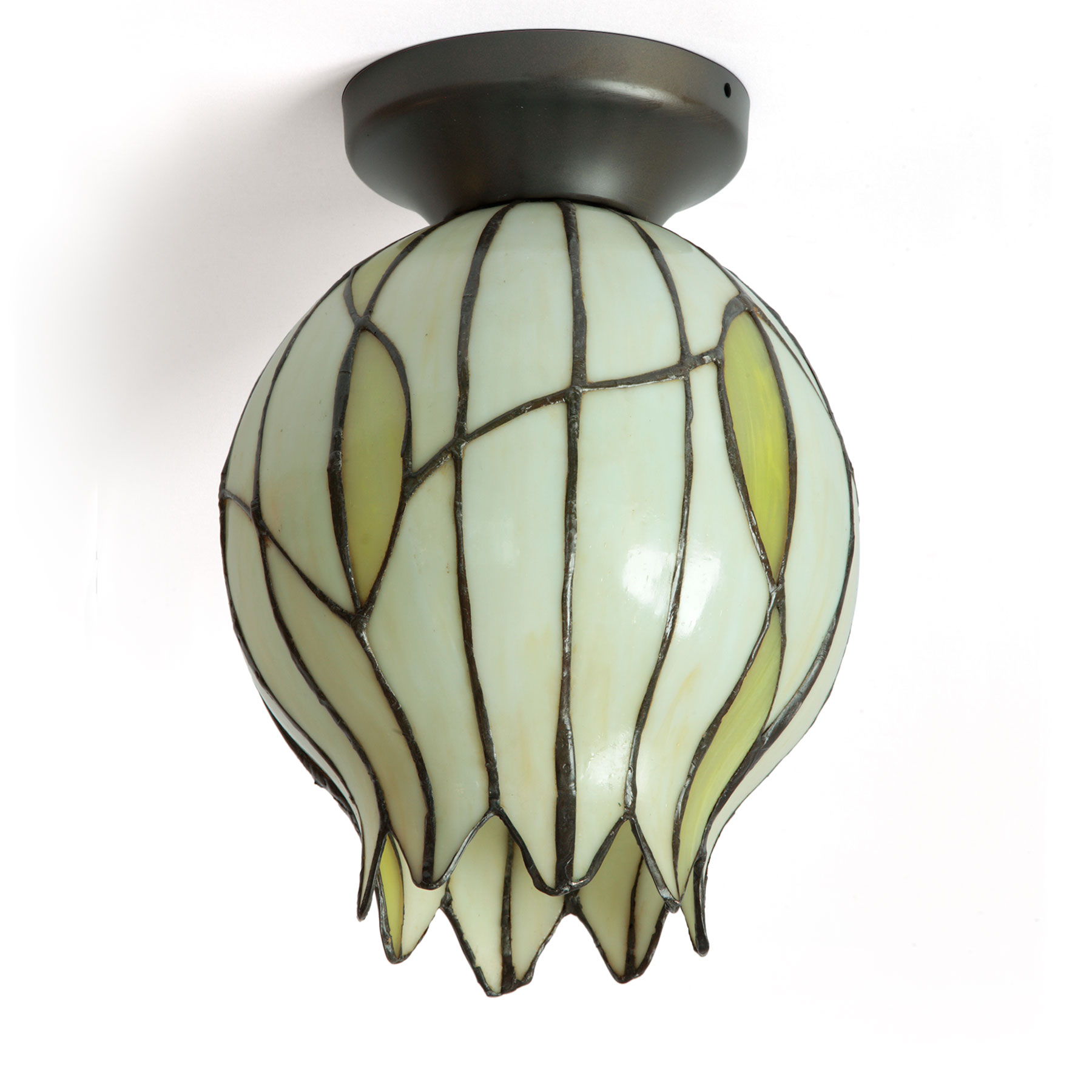 Tiffany-Deckenleuchte mit Blüten-Glasschirm Ø 20 cm