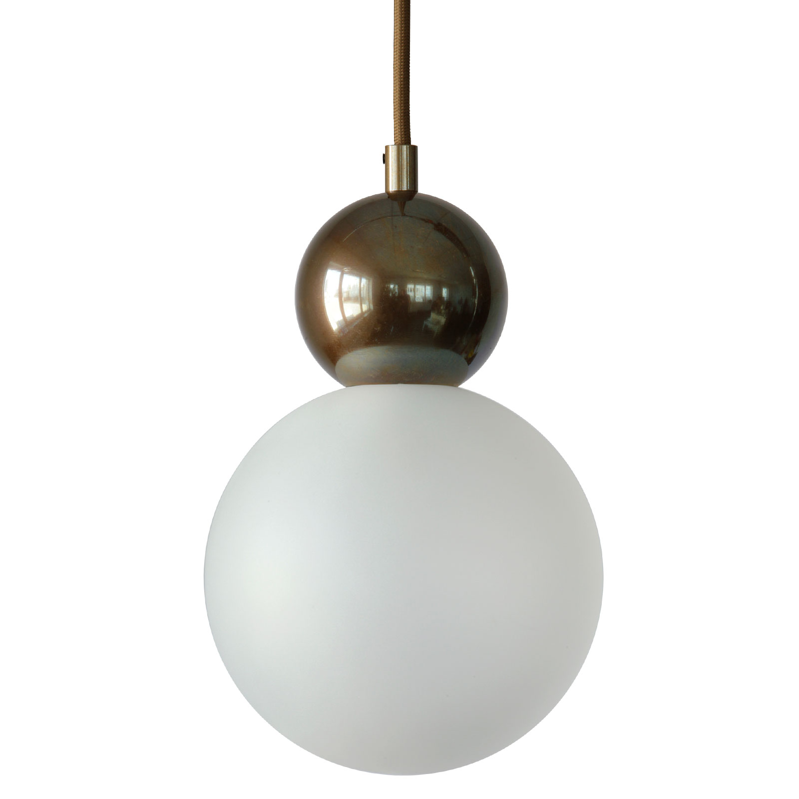 Small design pendant light with clear or frosted glass Ø 15 cm
