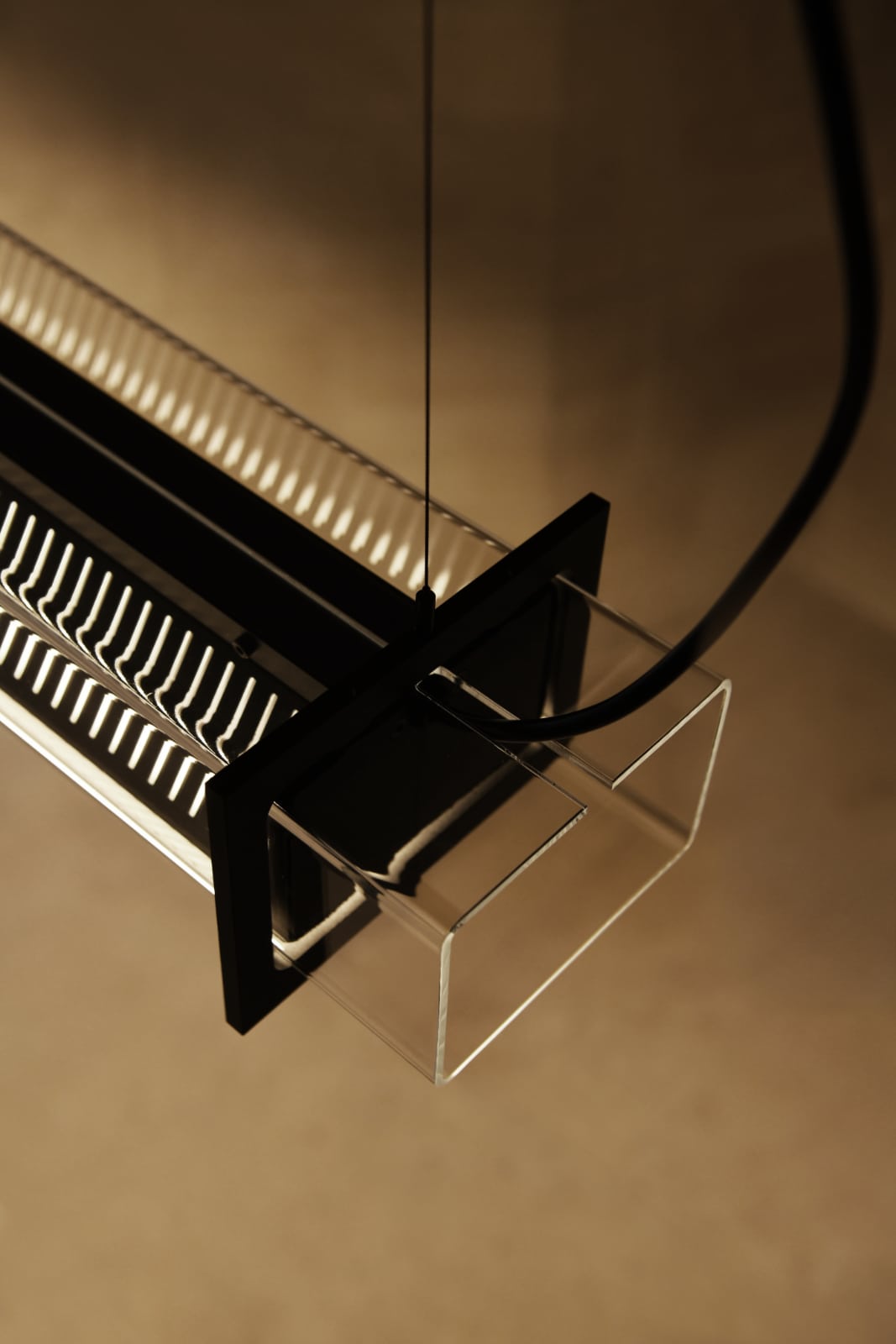 Tubular Pendant Light QUADRATUBE P1 with Perforated Cover, Fig. 5