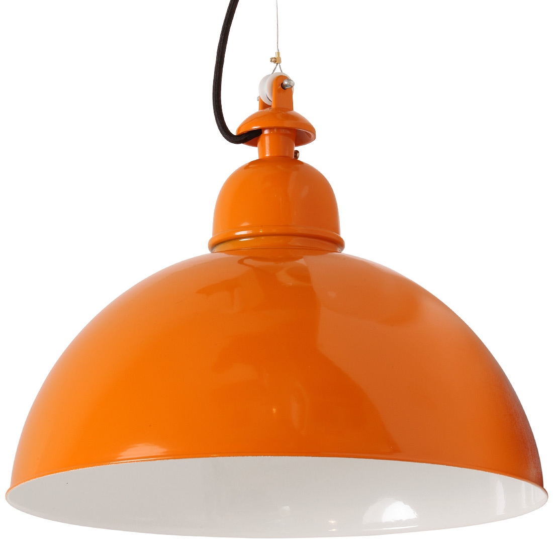 Orange Hängelampe im Industrie-Stil KEHL