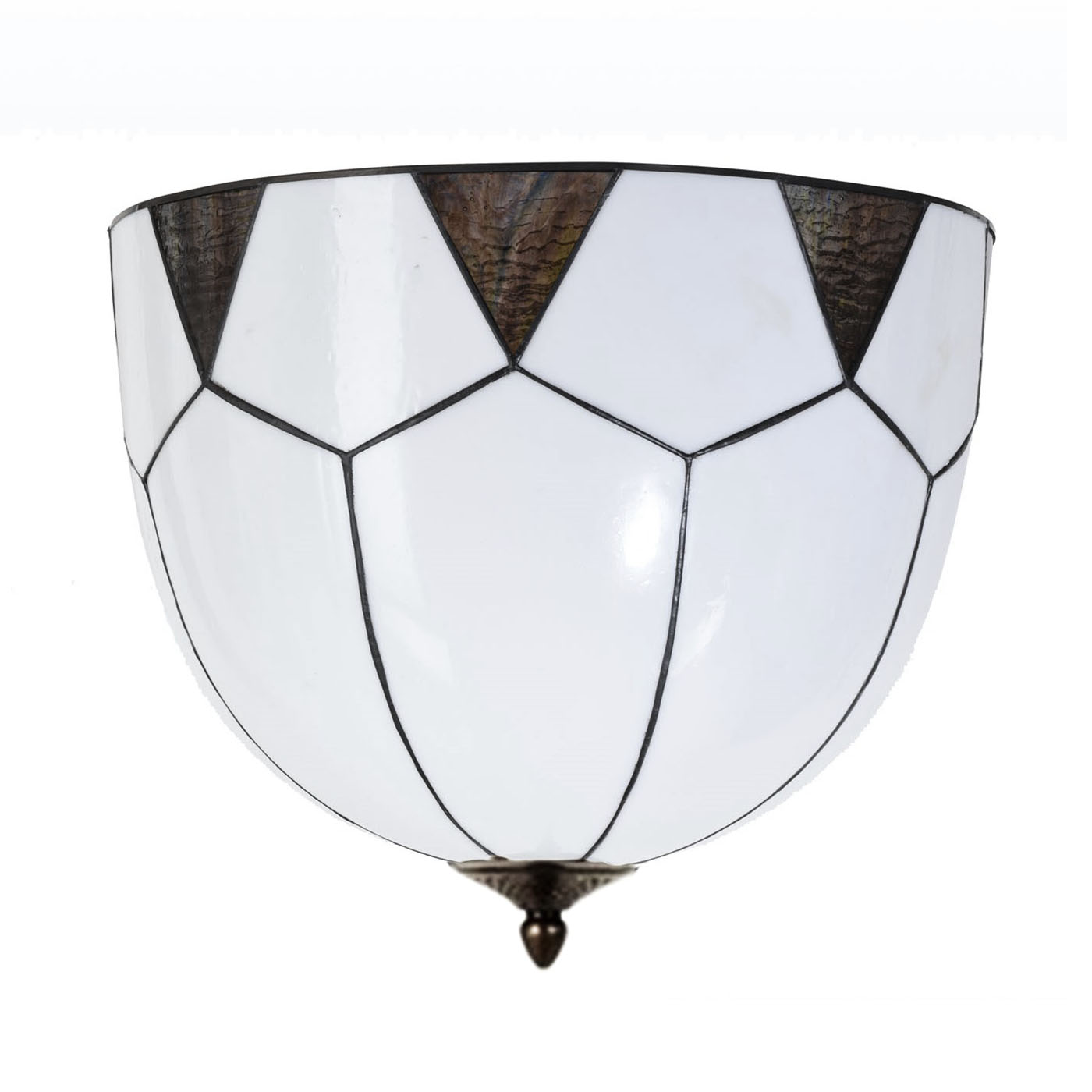 Große Tiffany-Deckenleuchte im französischen Art Déco-Stil Ø 43 cm