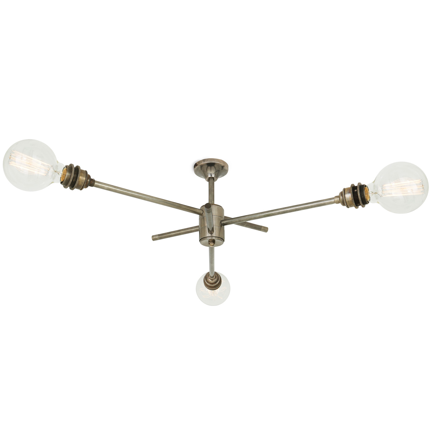 Dreiflammiger minimalistischer Deckenleuchter 60 cm