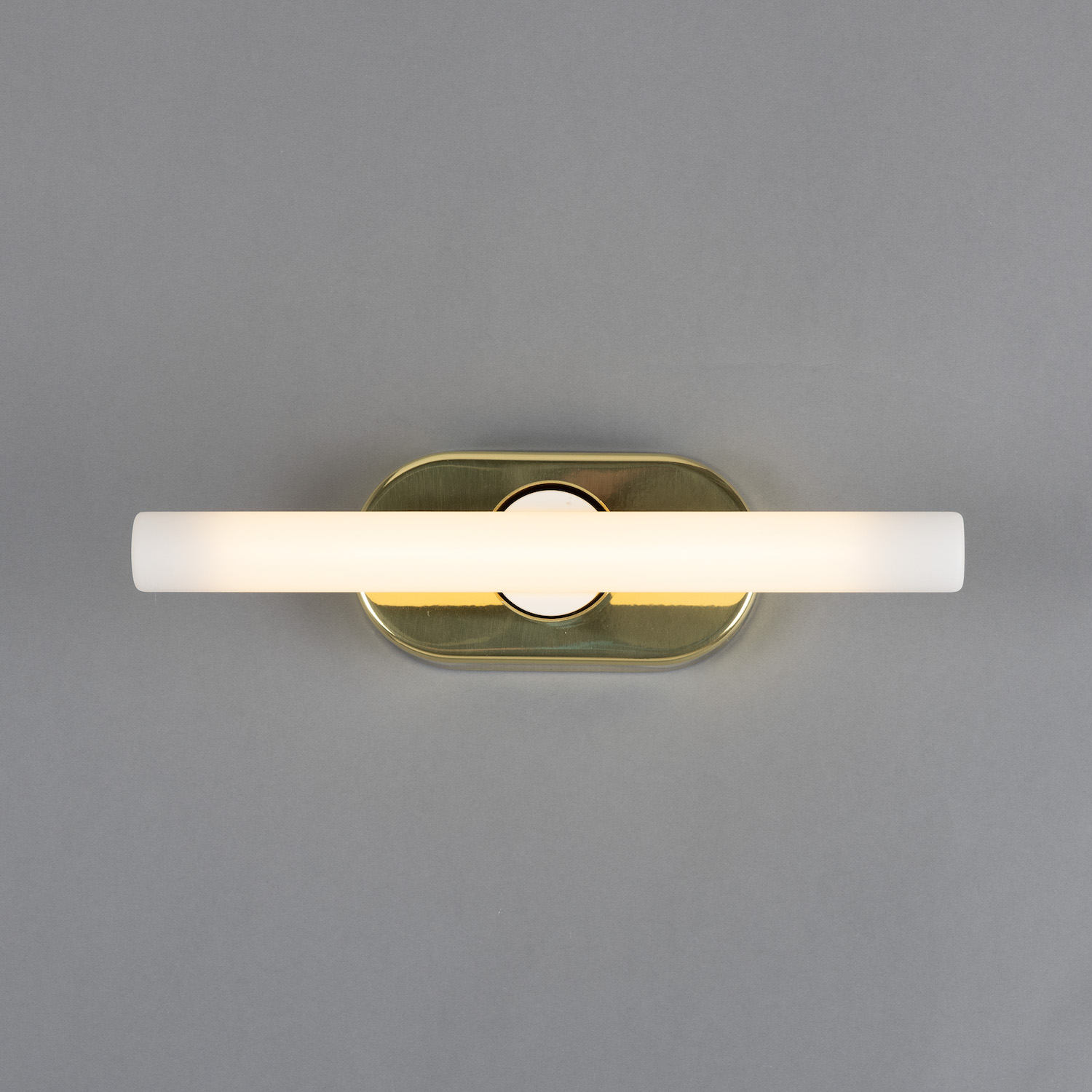 Brass Wall Light for Mirrors with LED Tube Bulb 30/50 cm: Messing poliert, Modell 1
