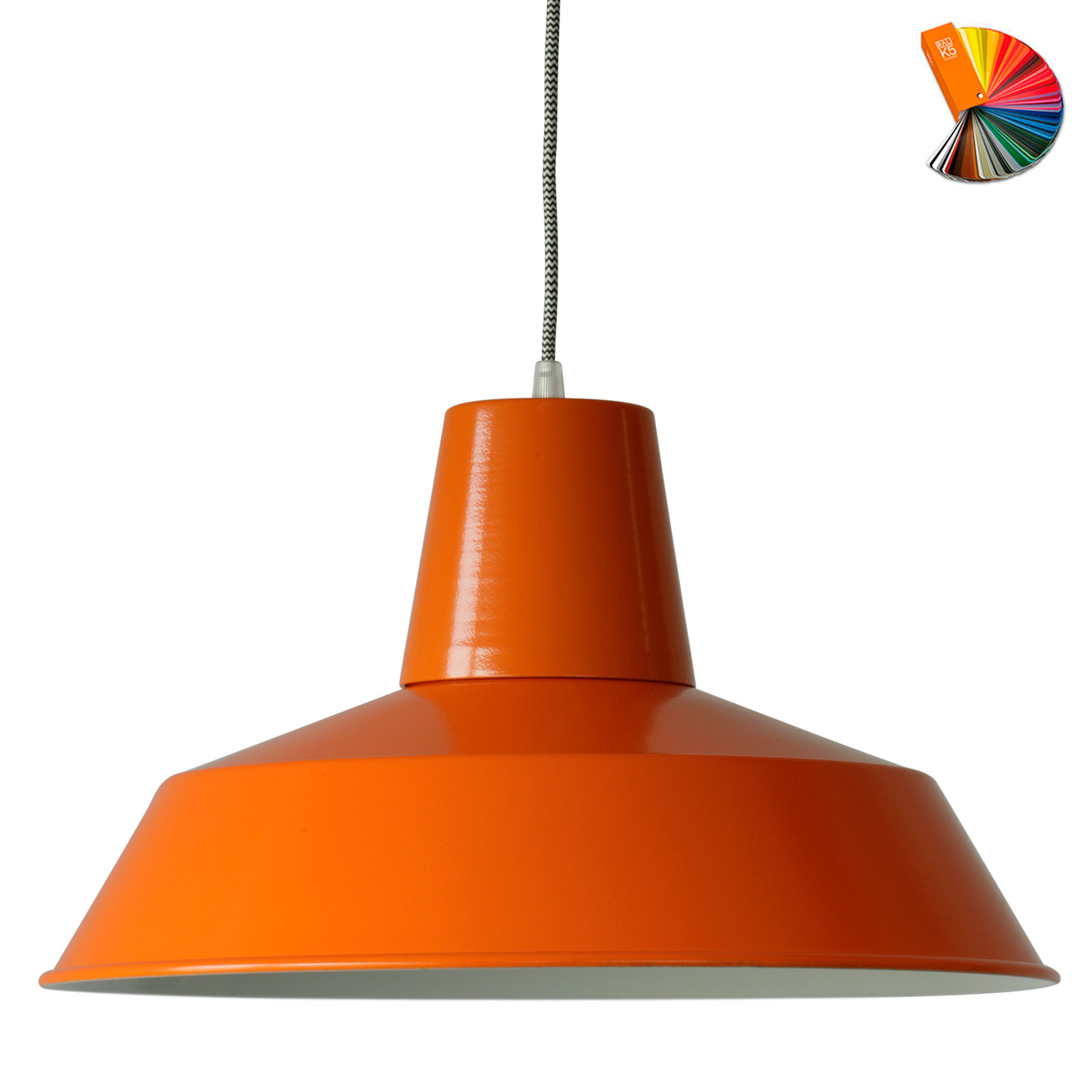 Klassische Industriestil-Hängeleuchte W2 (Ø 42 cm)