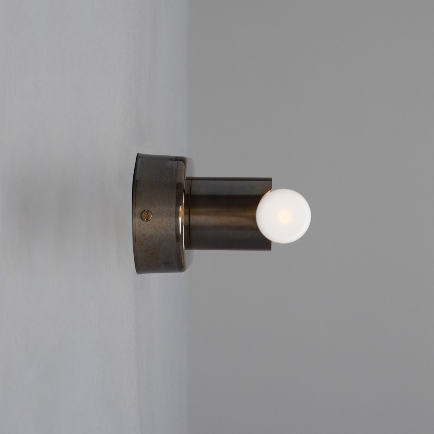 Brass Wall Light for Mirrors with LED Tube Bulb 30/50 cm: Alt-Messing patiniert