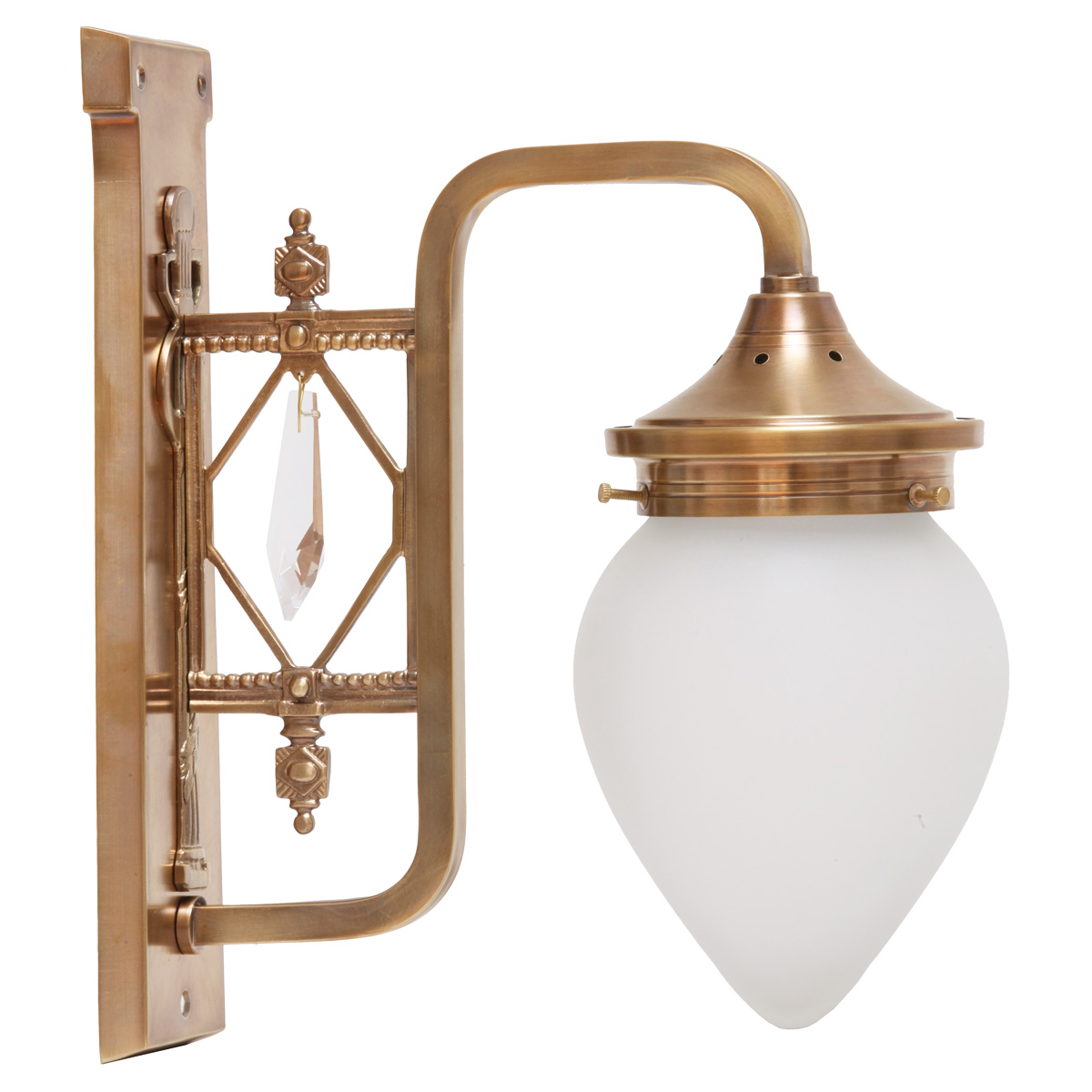 Single-flame Art Nouveau sconce PANNONIA I