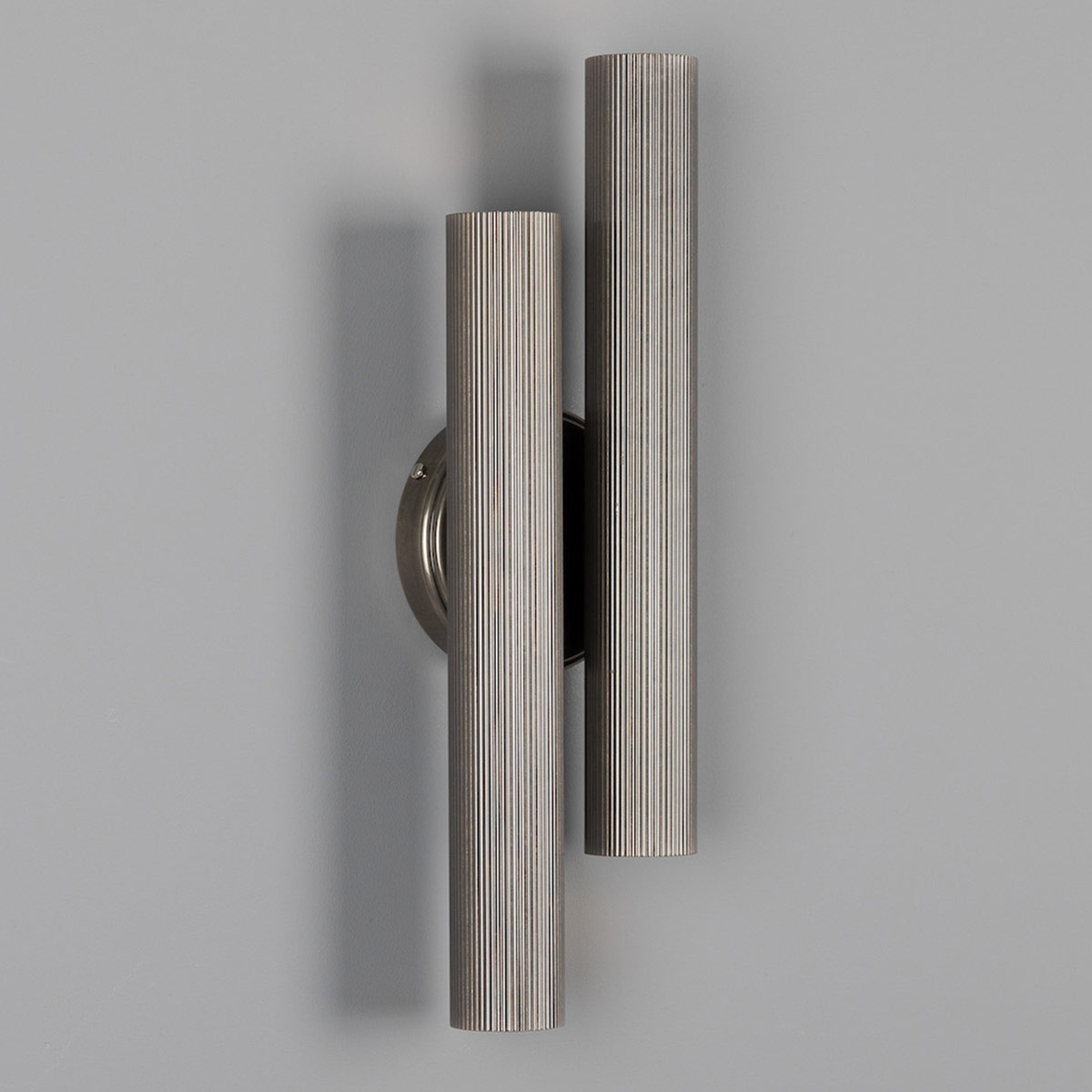 Accent Lighting: Up-Down Wall Light with Two Reeded Brass Tubes