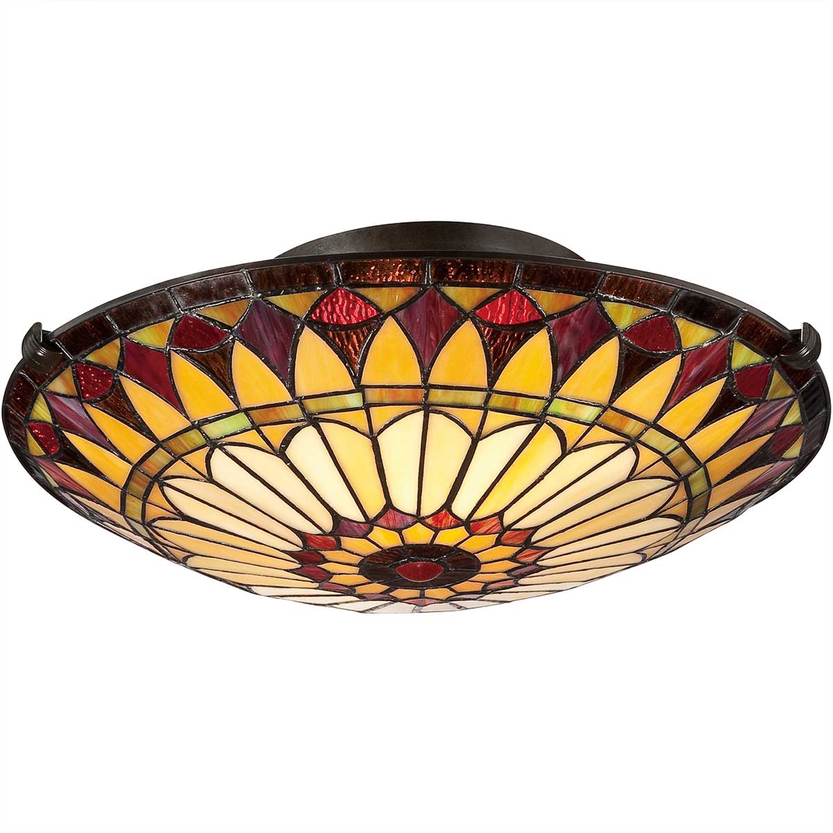 Bunte Glas-Deckenleuchte im Tiffany-Stil Ø 42 cm