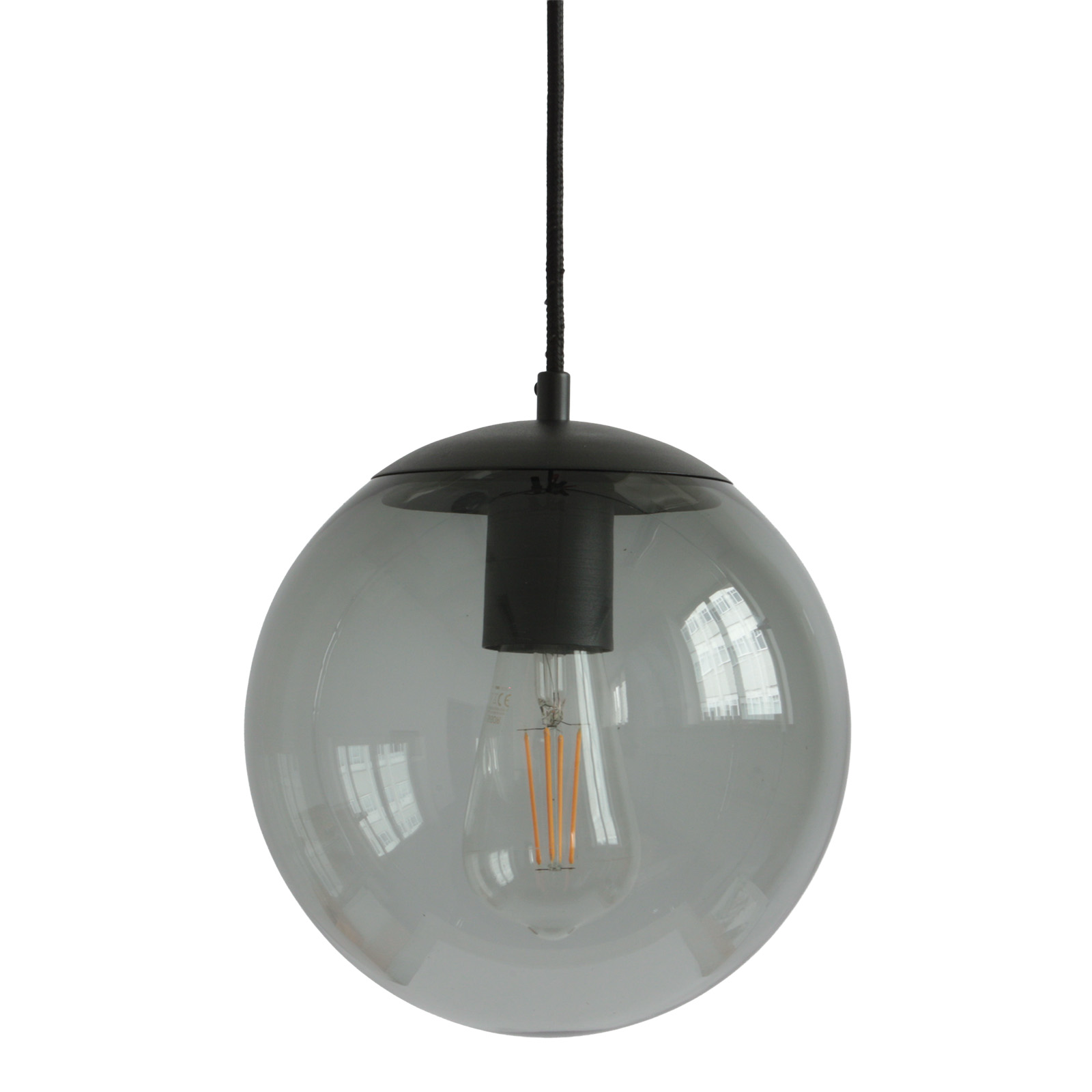 Kugel-Pendelleuchte mit klarem Glas Ø 22 cm