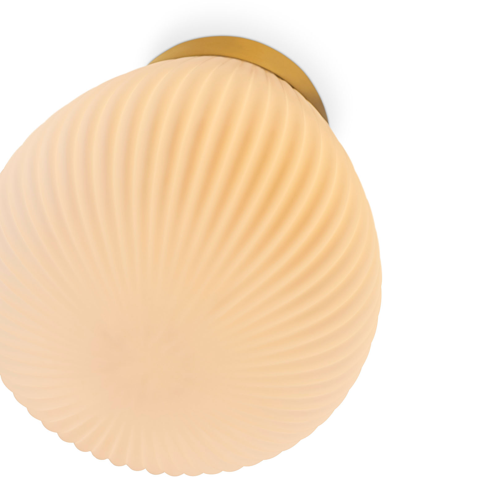 Kleine, moderne Opalglas-Deckenleuchte PLISSEE, Ø 14 cm, Bild 6