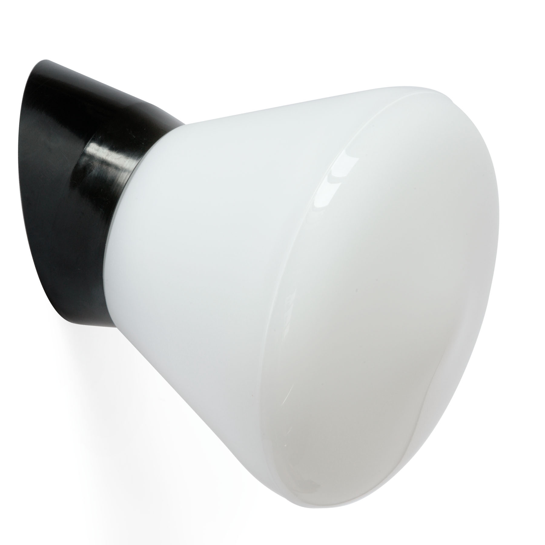 Bakelite Wall Lamp with Opal Glass Shade SCHOLA in the Style of the 1930s