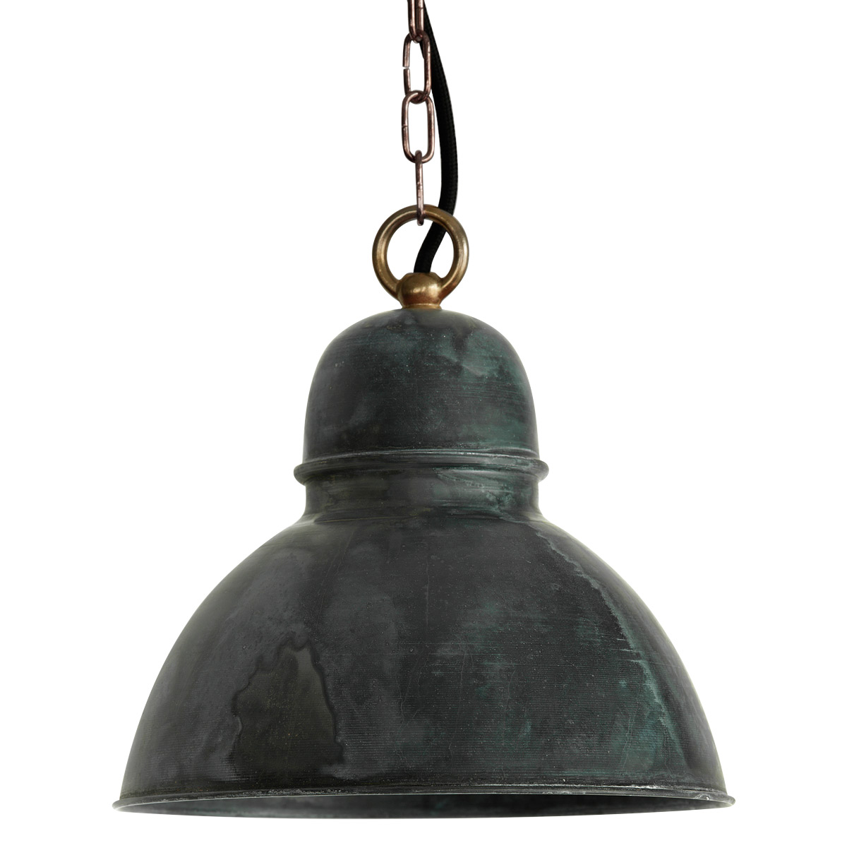 KEHL Hängelampe mit gewölbtem Schirm aus Kupfer, Ø 25-50 cm