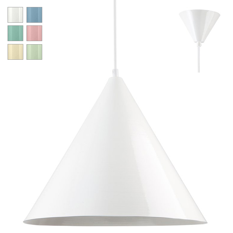 TRIGON spitze Kegel-Pendelleuchte aus Stahlblech, Ø 20-40 cm