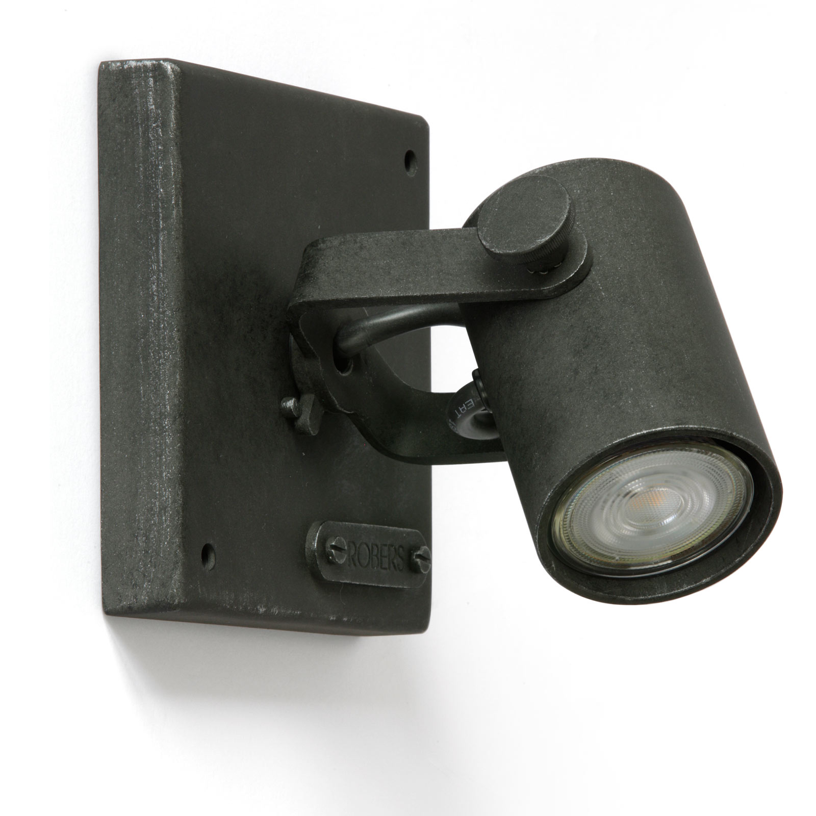 Massiv handgefertigter Wand-Strahler aus lackiertem Stahl ST2684
