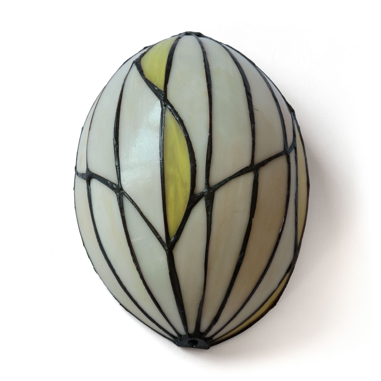 Art Nouveau Wall Light with Tiffany glass panes