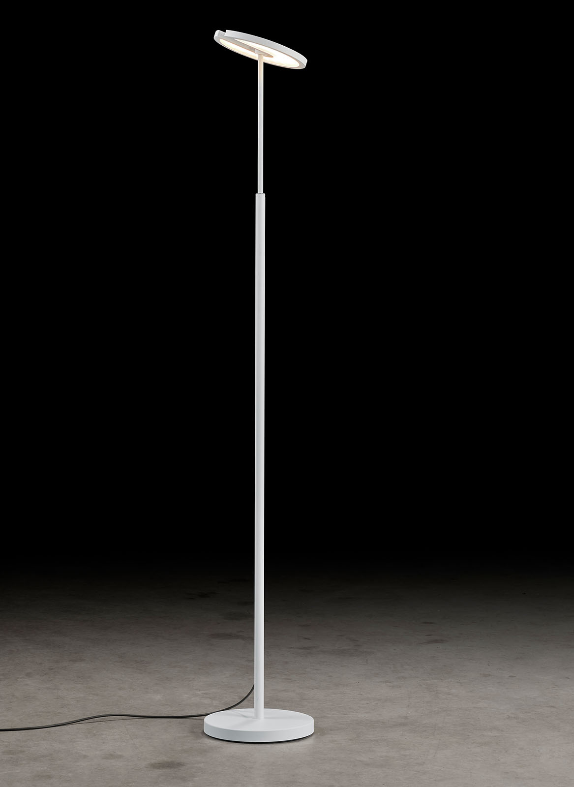 Floor Uplighter SUPERNOVA S/DTW with High-End LED: Hier in der Oberfläche Weiß