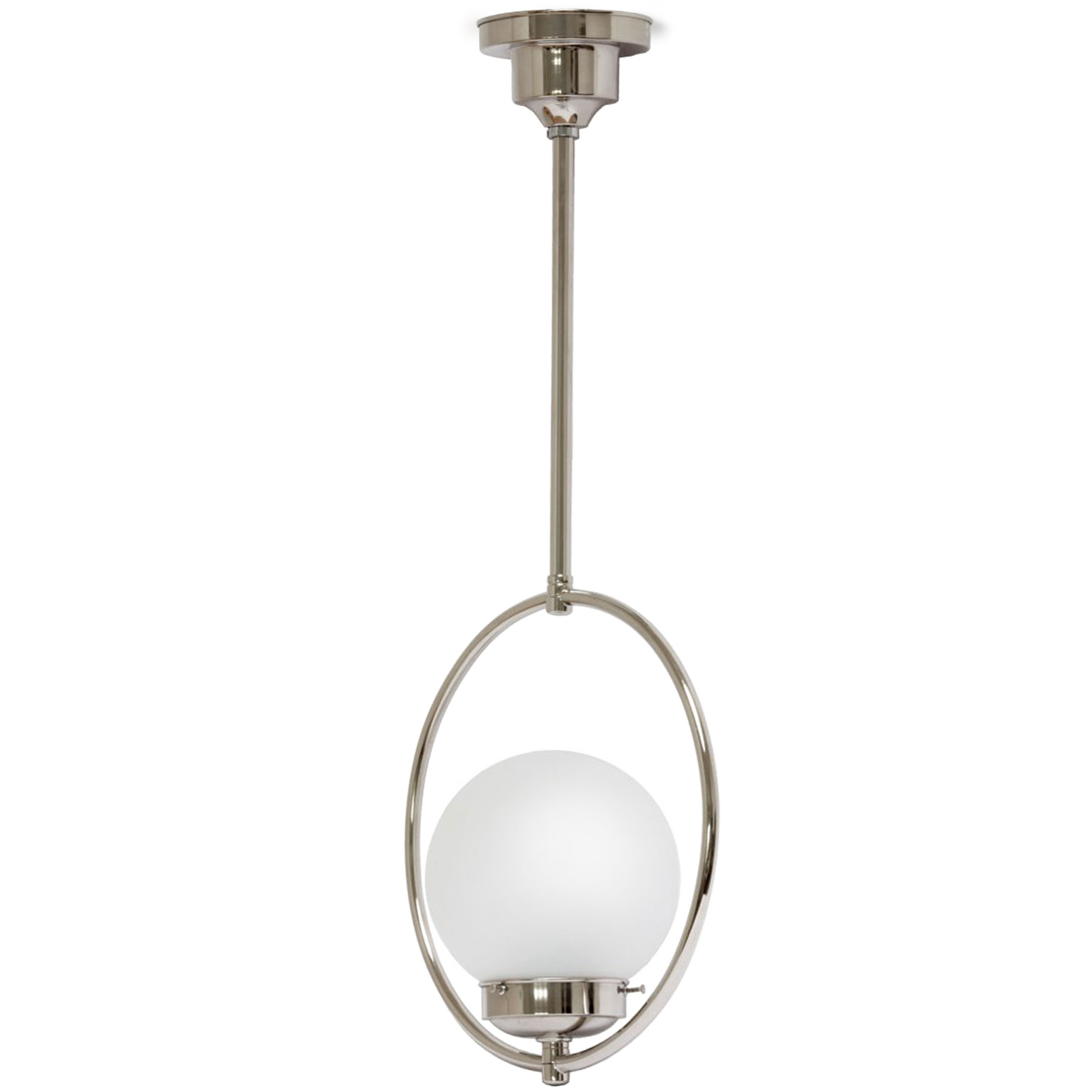 Art Déco-Stab-Pendelleuchte mit Ring NEW YORK