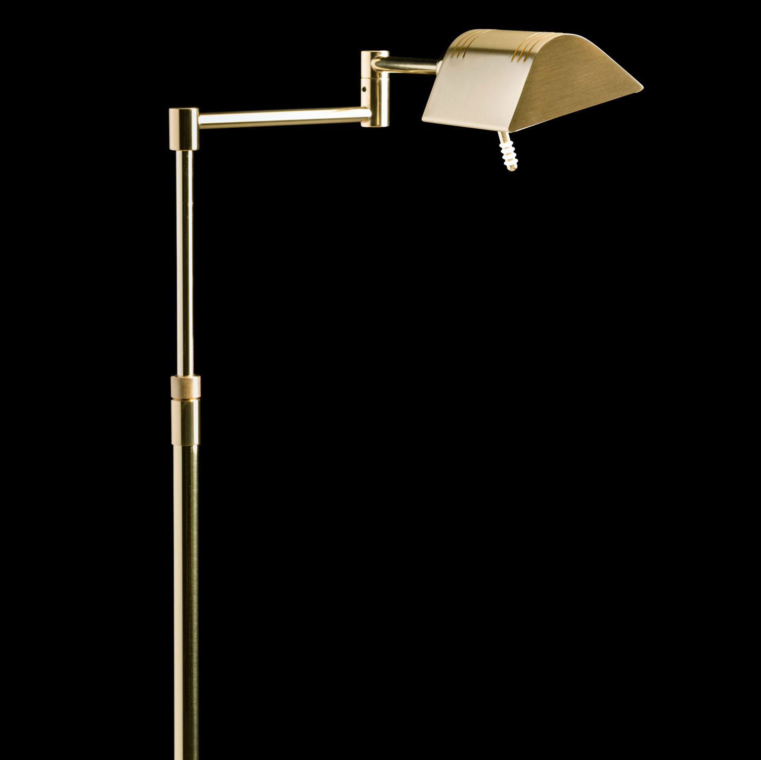 Gelenk-Stehleuchte 9617 aus Messing mit High-End-LED und Dimmer