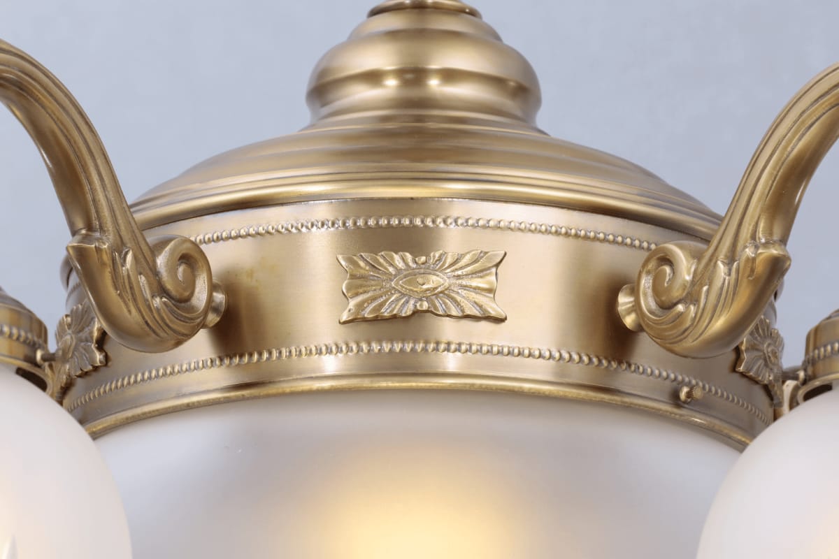 Prunkvoller 5-armiger Gründerzeit-Leuchter BUDAPEST, Bild 6