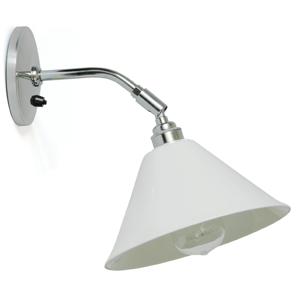Kleine Keramik-Wandlampe mit Gelenkarm TASK