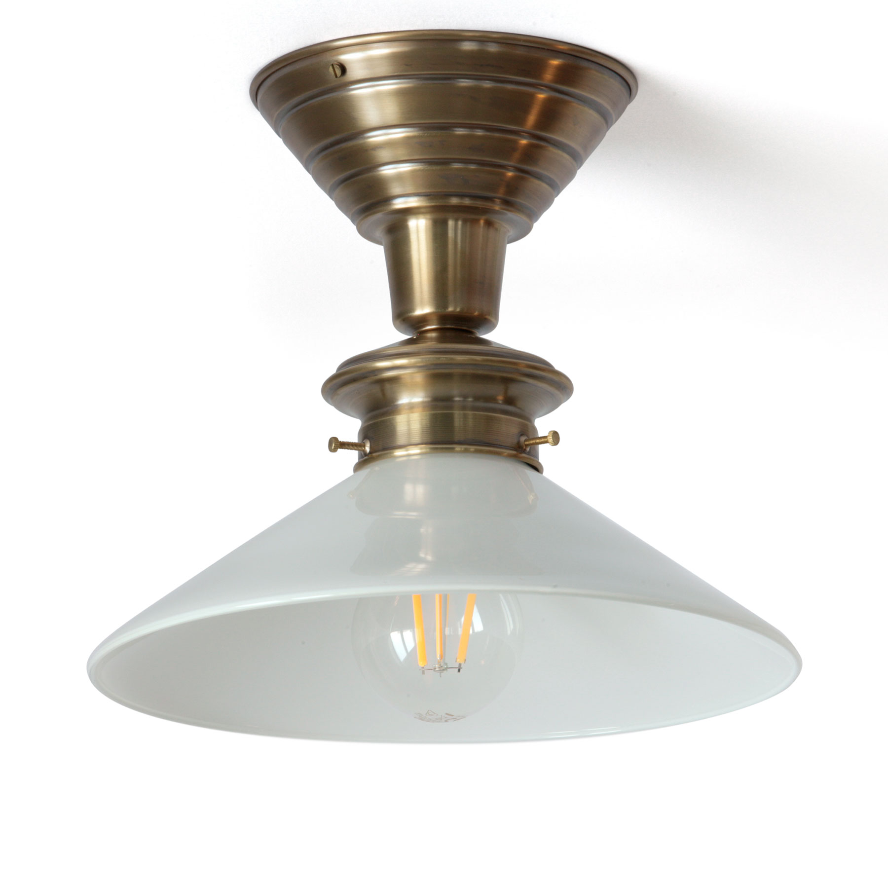 Small ceiling lamp with funnel shade Ø 28 cm