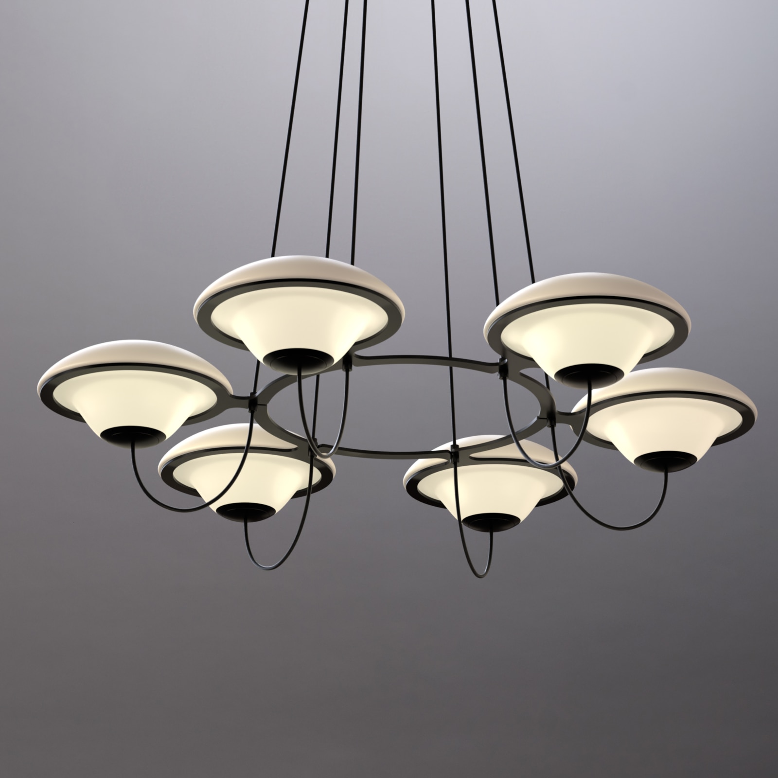 Retro-Futuristischer UFO-Design-Kronleuchter IN THE AIR 6