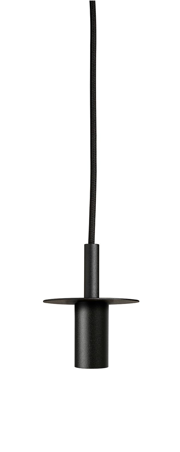 Pendant Spotlight STARLIGHT 1 – Brass, Copper or Steel: Schwarz