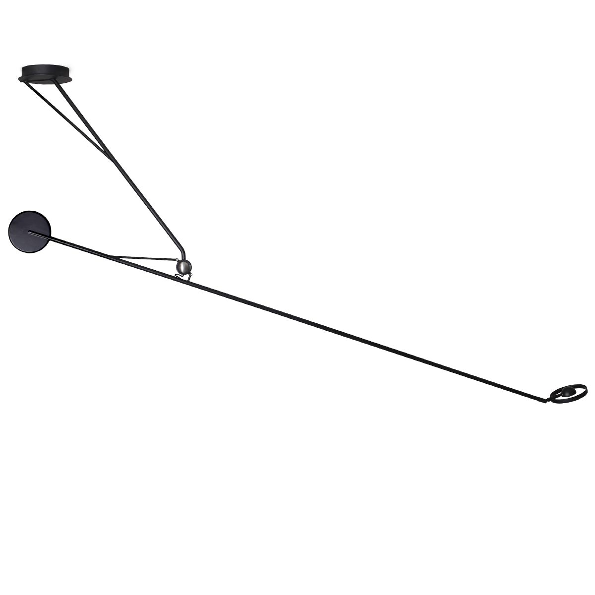 AARO: counterbalanced LED ceiling light with long adjustable arm