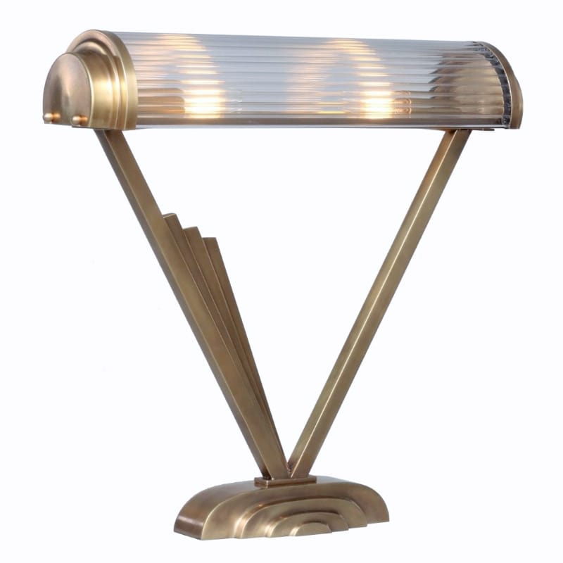 Asymmetrische Kristallglas-Tischlampe PETIO V