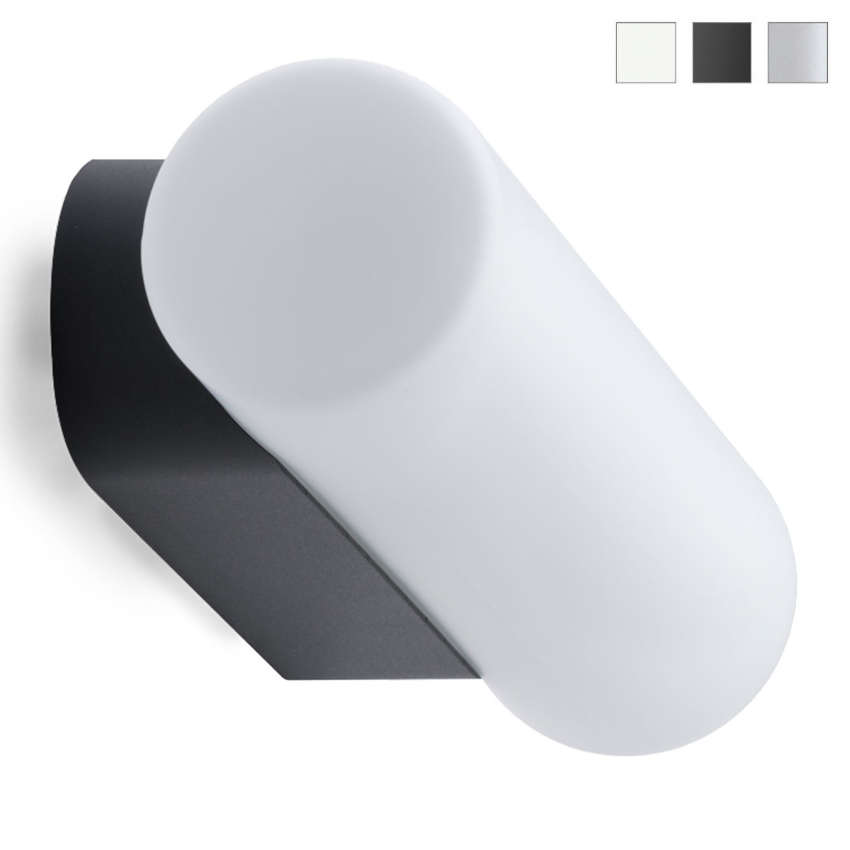 Balken-Wandleuchte LORA aus Opalglas, auch für Badezimmer mit IP43 II