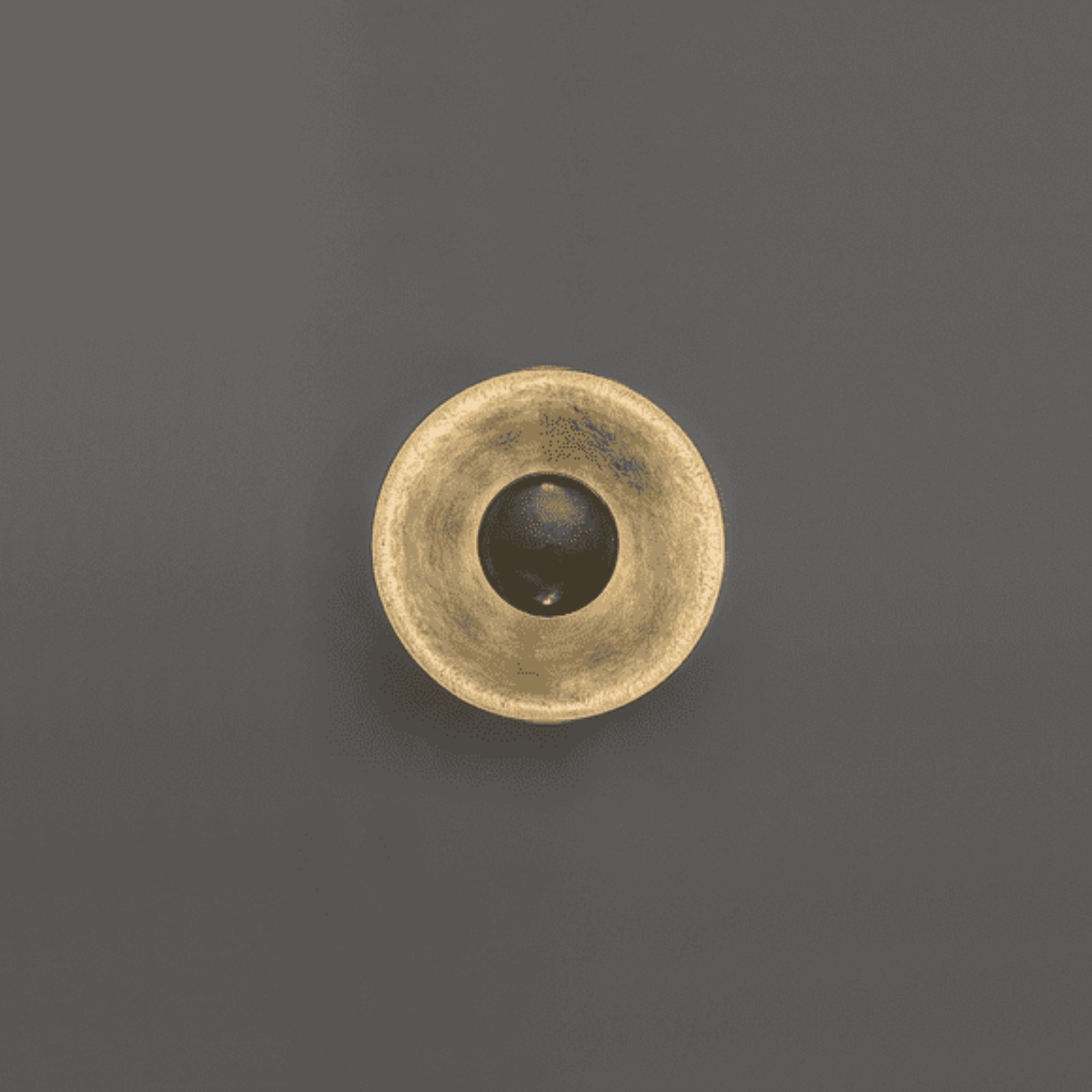 Round Brass Wall Light for Indirect Lighting PHEBUS, Ø 20–50 cm