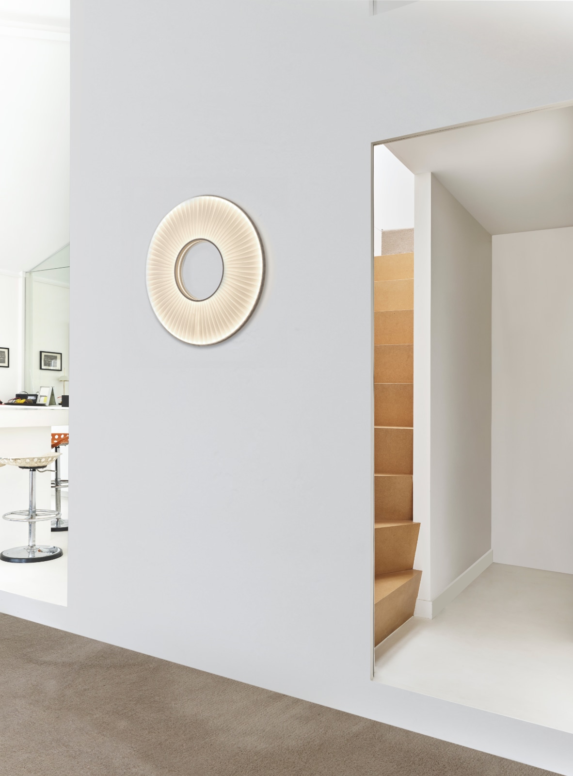 Large Ceiling Light IRIS Made of Polyester Taffeta, Ø 60/80 cm, Fig. 8