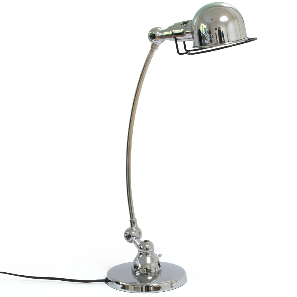 Kleine exklusive Tischleuchte mit gebogenem Arm SIC400