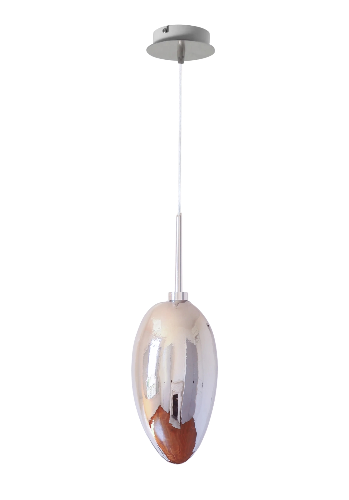 Pendant Light with Gold and Silver Mirrored Glass GALET 01, Fig. 7