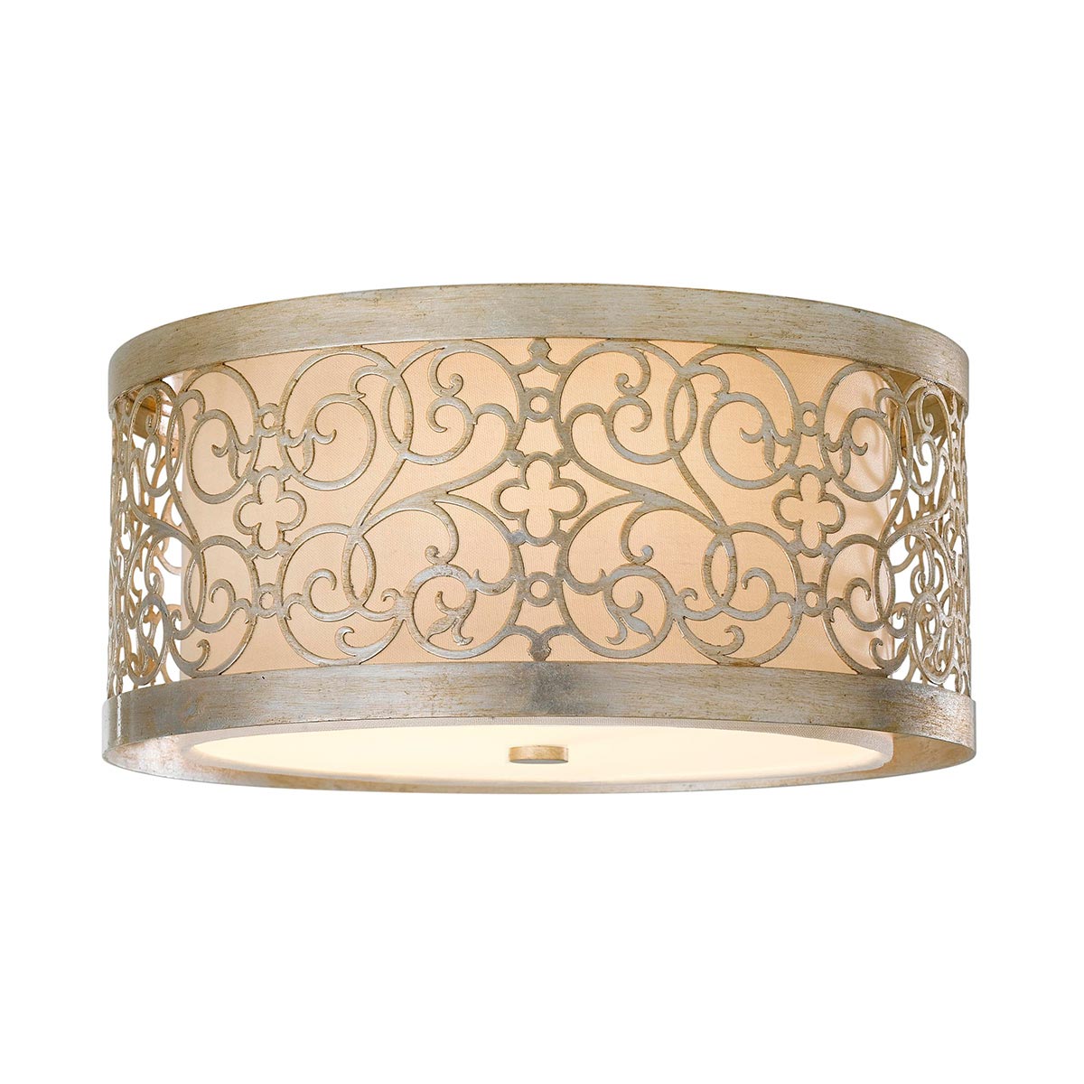 Runde Deckenleuchte mit arabesken Ornamenten, Ø 38 cm