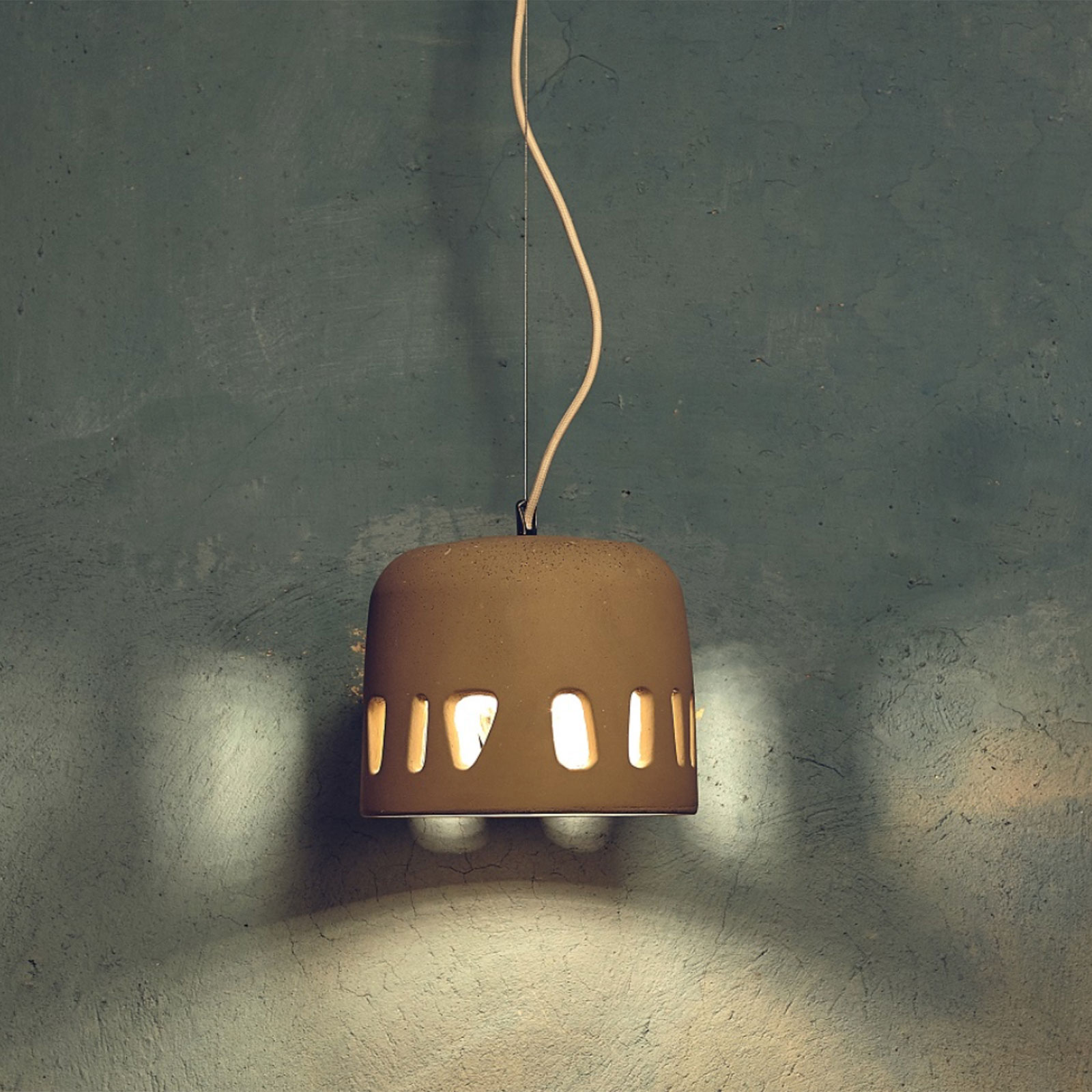 Design pendant lamp made of cast concrete LUNO, Fig. 3
