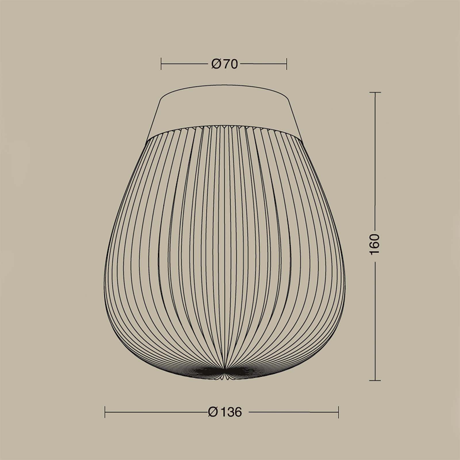 Kleine, moderne Opalglas-Deckenleuchte PLISSEE, Ø 14 cm, Bild 9