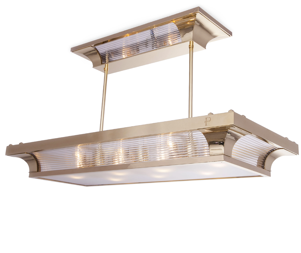 Exclusive, suspended Art Deco ceiling light