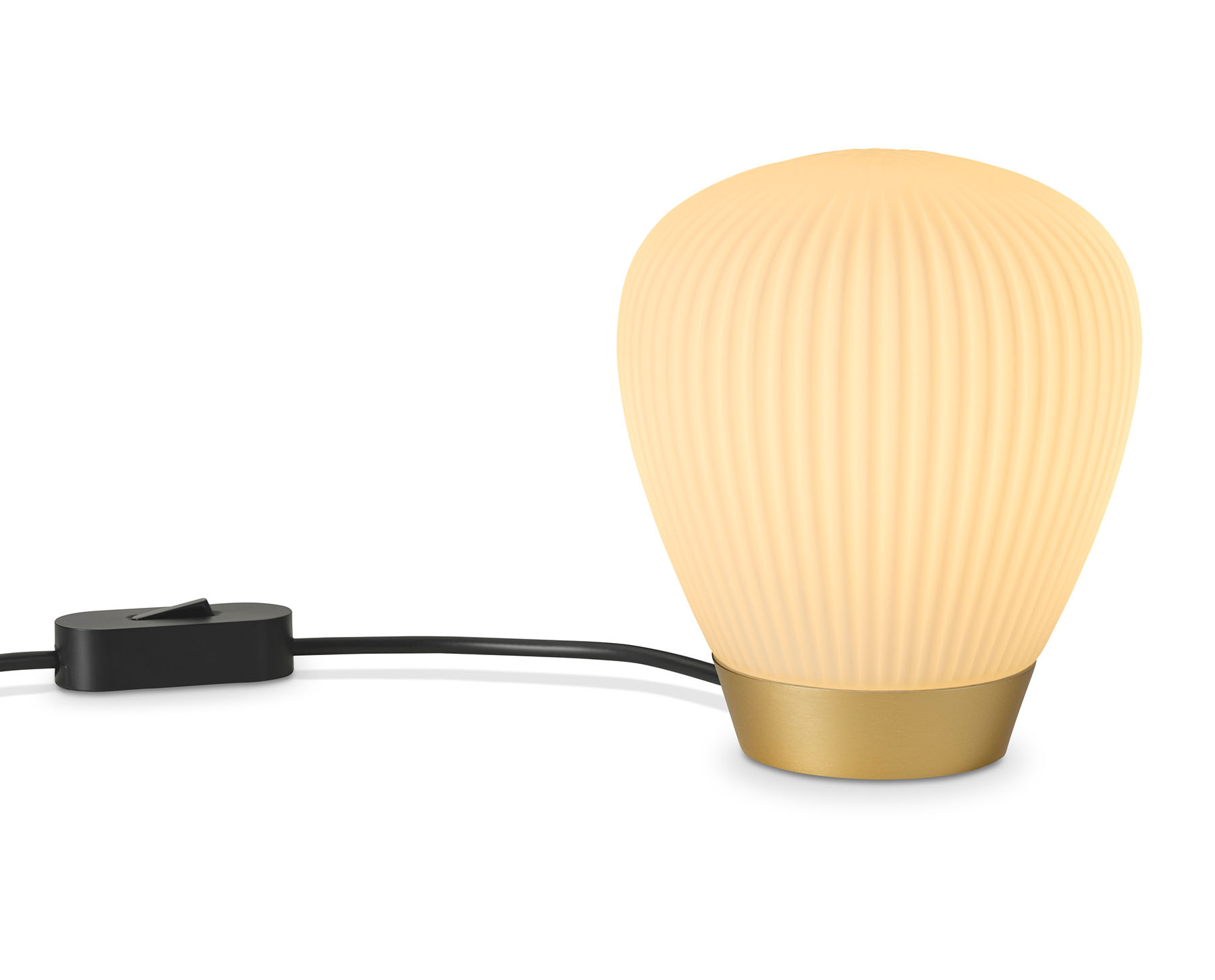 Small Table Lamp with Pleated Glass Shade Plissee T2, Fig. 4