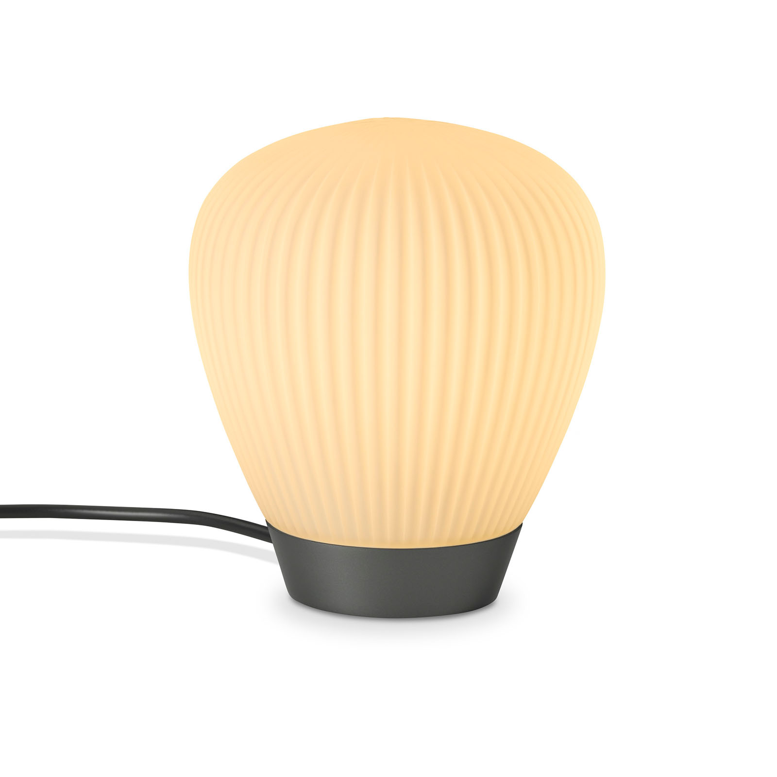 Small Table Lamp with Pleated Glass Shade Plissee T2, Fig. 5